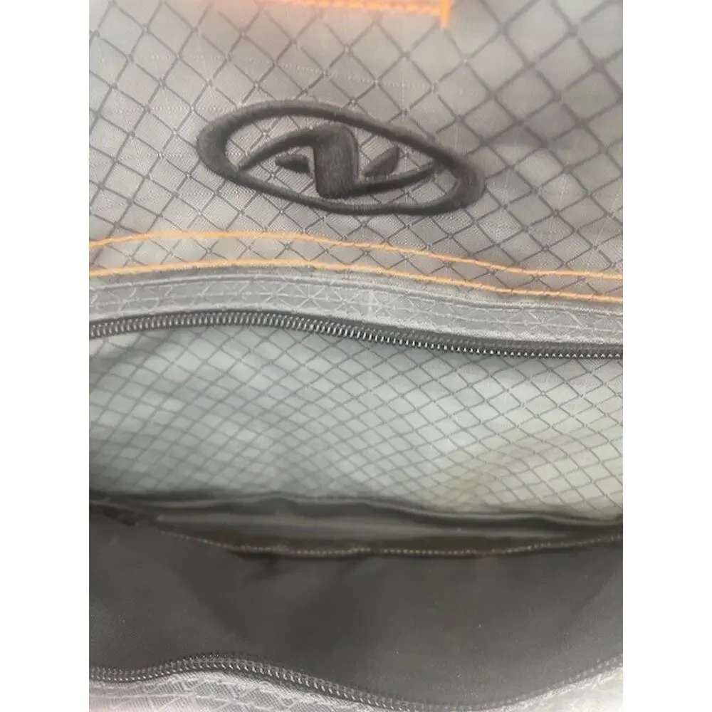 Athletic Works Sport Back Pack Light Weight Gray with Orange and Black Accents